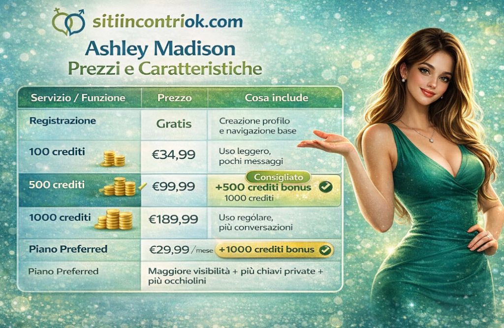 Ashley Madison Prezzi