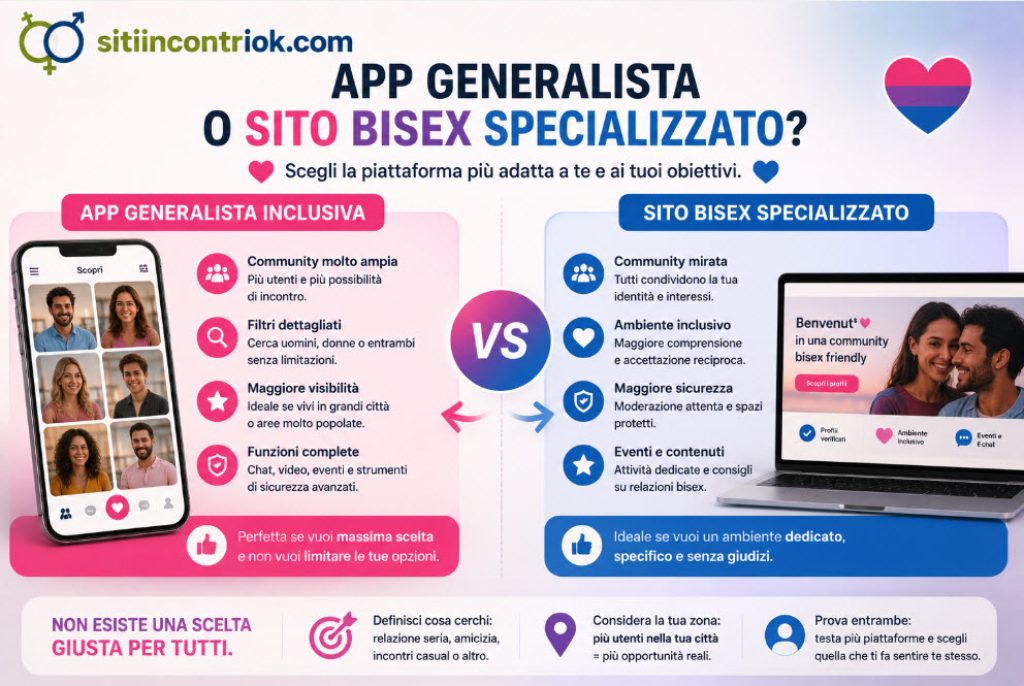 App generalista o sito bisex specializzato